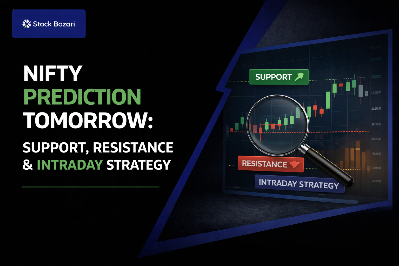 Nifty Prediction Tomorrow: Support, Resistance & Intraday Strategy