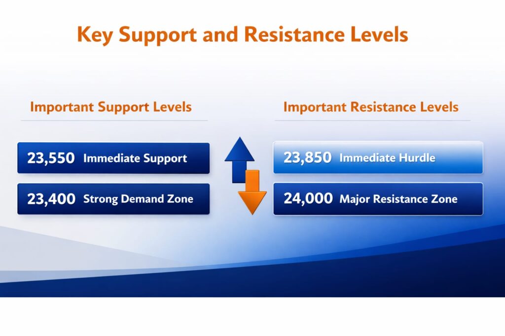 nifty support resistance levels today